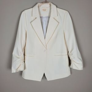 Tullette (Anthropologie) Cream Blazer Sz L